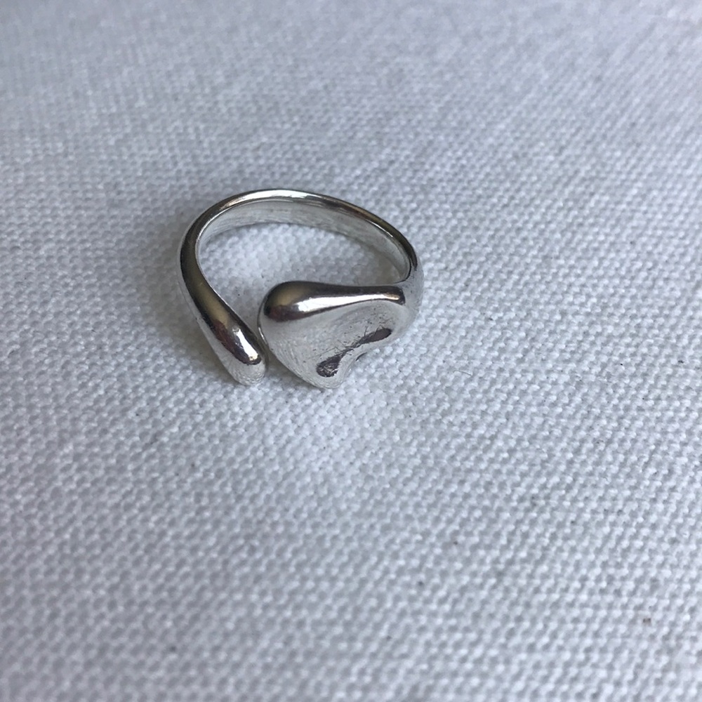 Tiffany Sterling Silver Elsa Peretti Heart Ring
